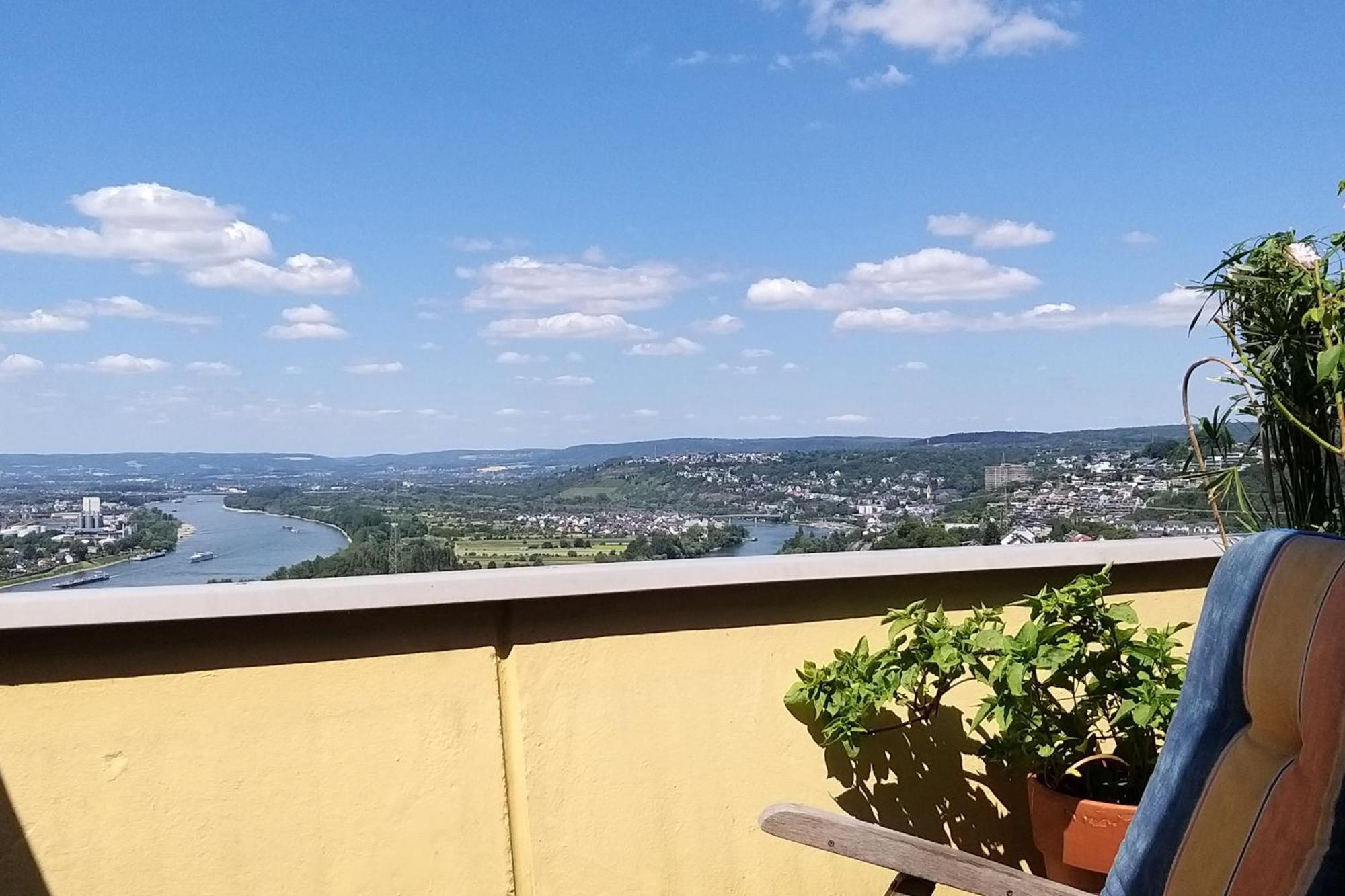 Urbar  Rheinblick Am Rheinsteig Zur Festung Ehrenbreitstein Mit Balkon Und Sauna מראה חיצוני תמונה